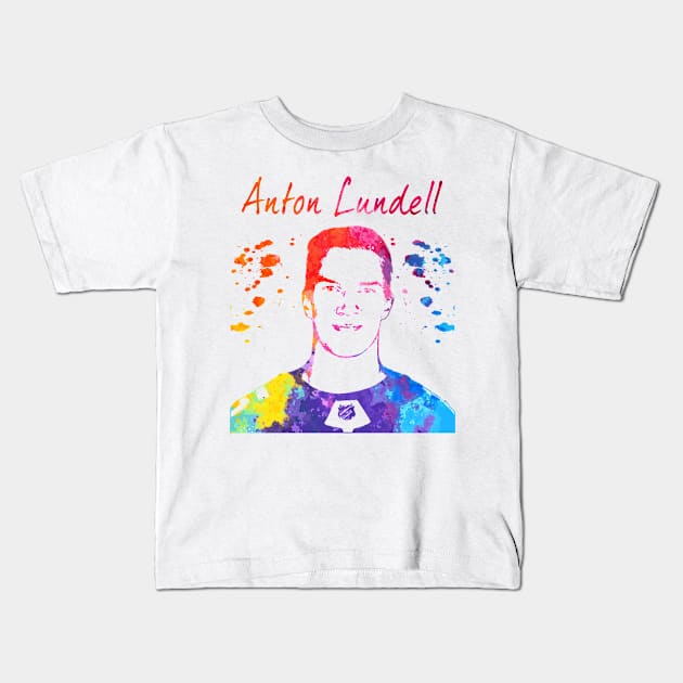 Anton Lundell Kids T-Shirt by Moreno Art